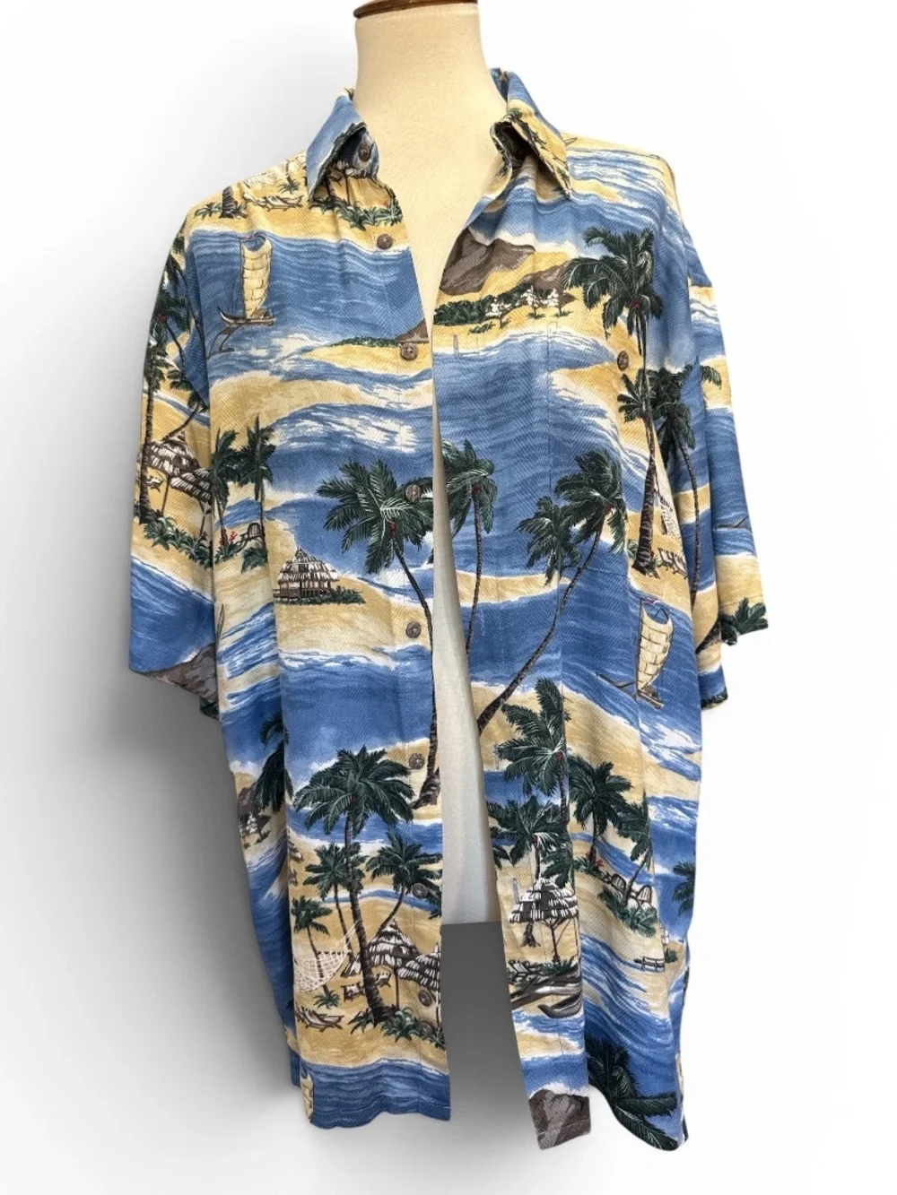 campia moda Short-Sleeve Tropical Shirt #576
